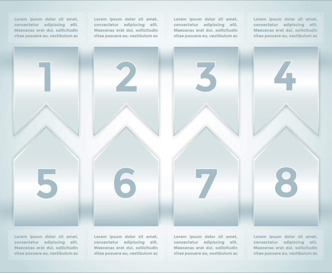 Bullet Points Infographics Elements Vector 2