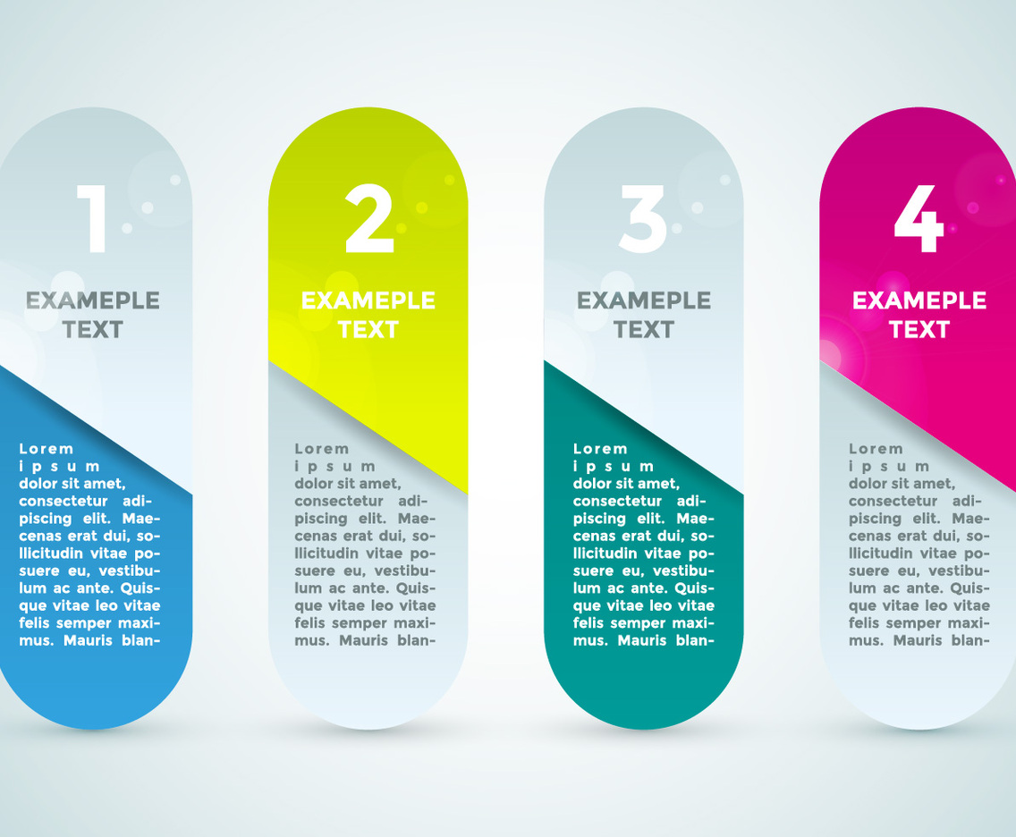 Bullet Points Infographics Elements Vector 3