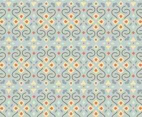 Floral Mosaic Pattern Background