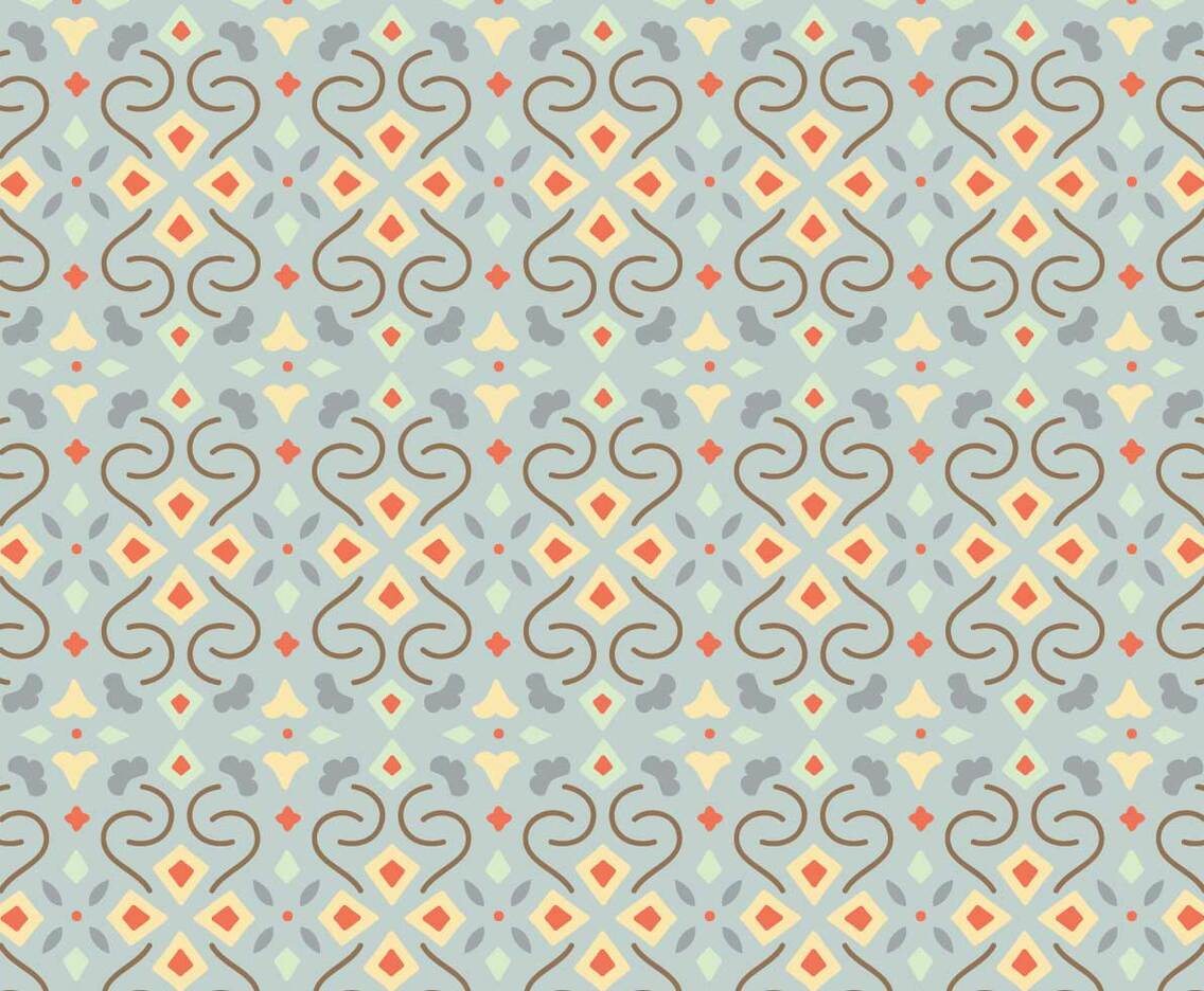 Floral Mosaic Pattern Background