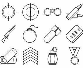 Free World War Icon Vector Pack