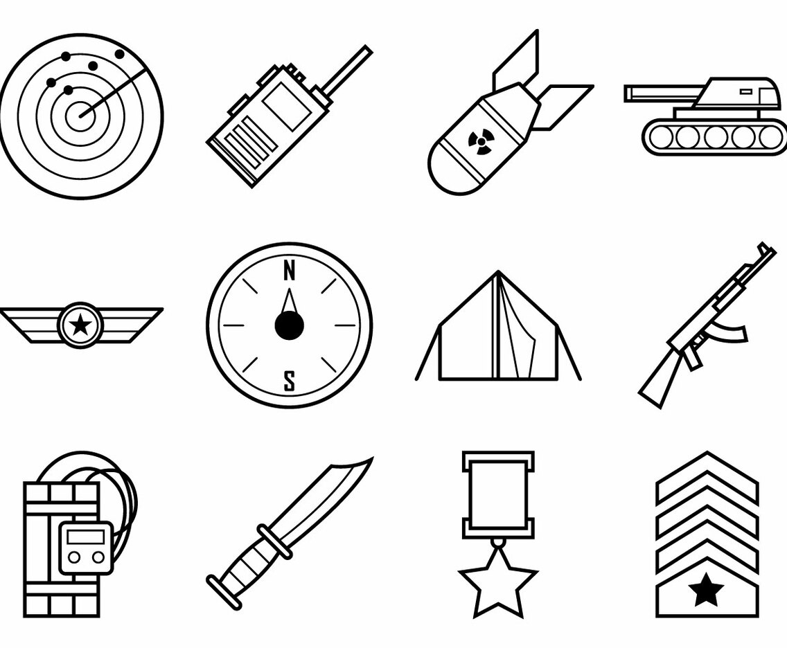 Free World War Icon Vector Pack