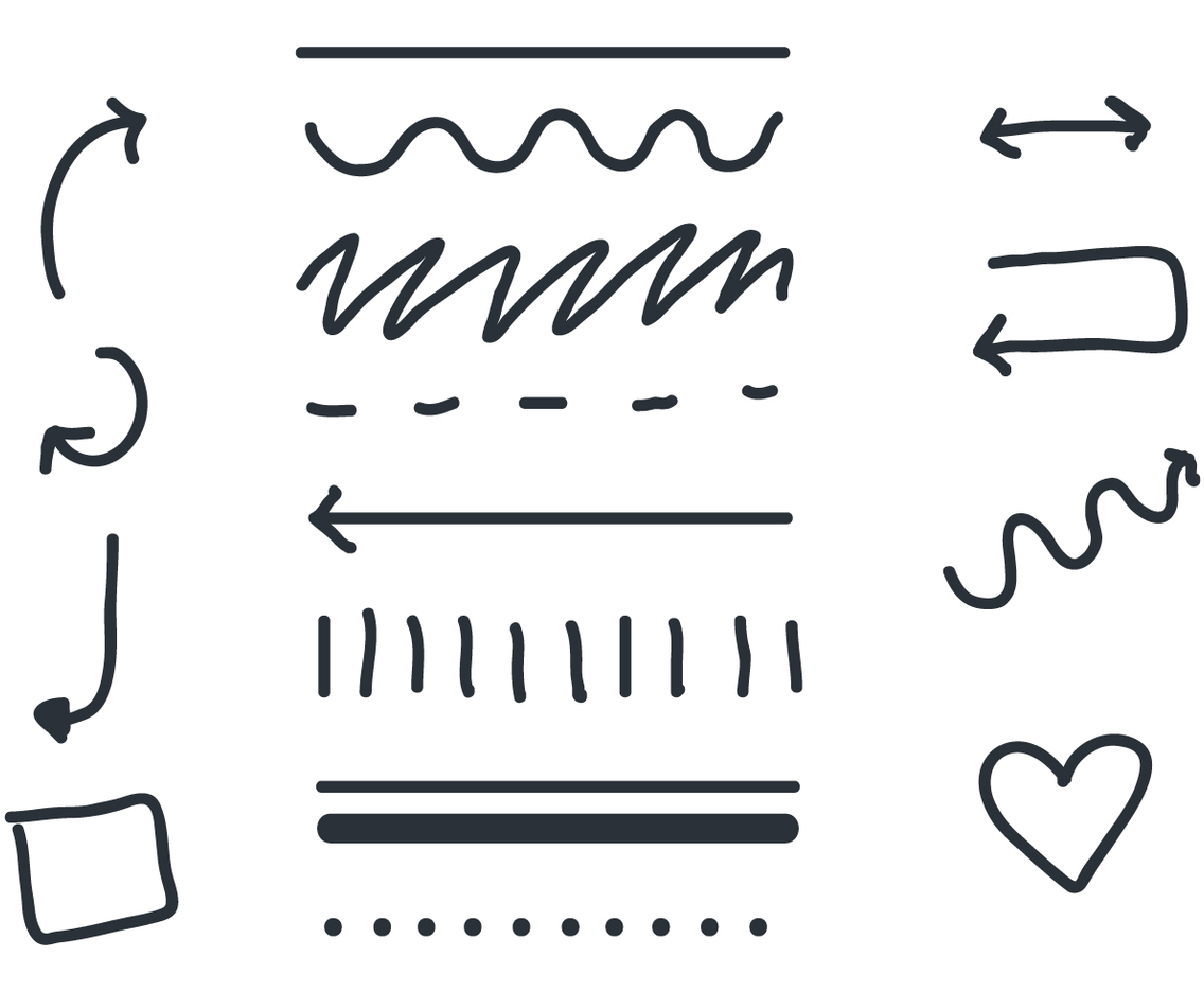 Linear Arrow and Sash Vectors
