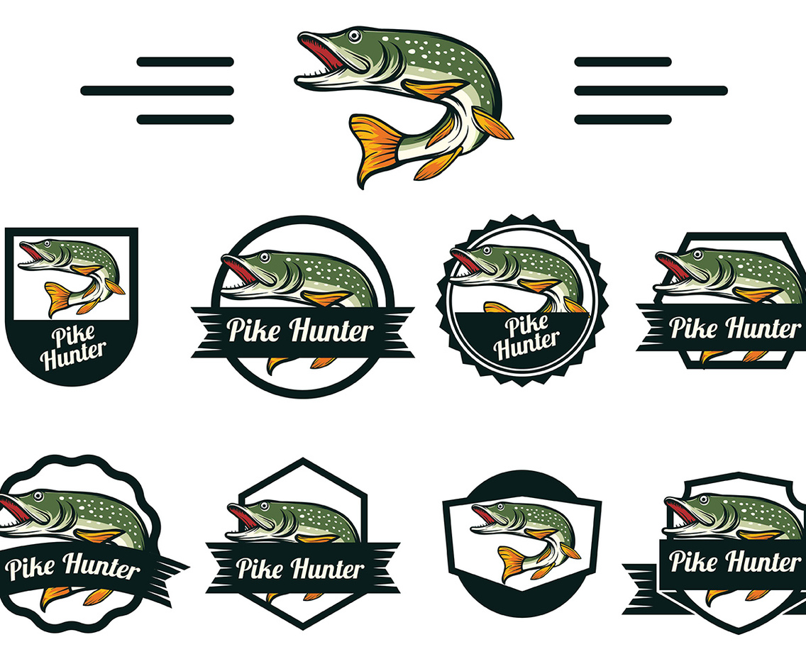 Pike Fish Vector