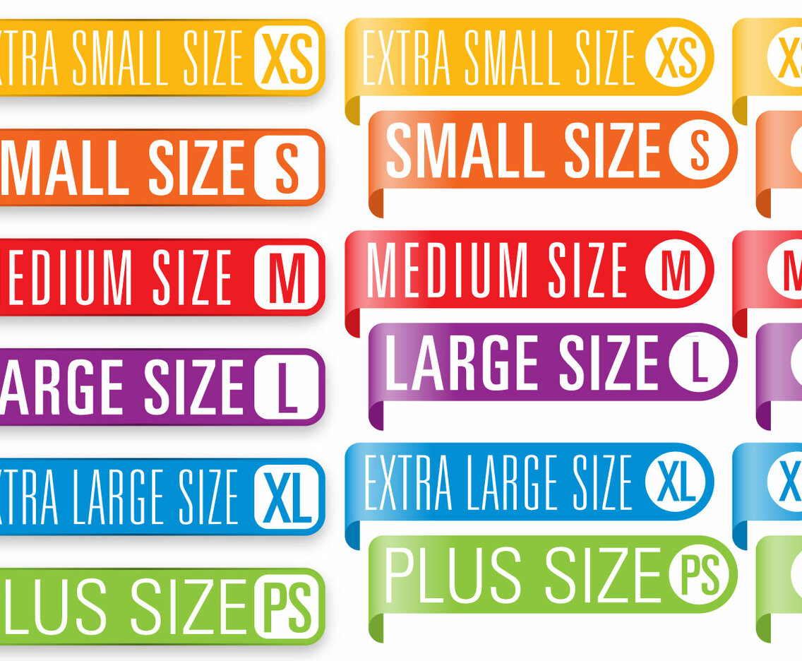 Clothes Size Banners