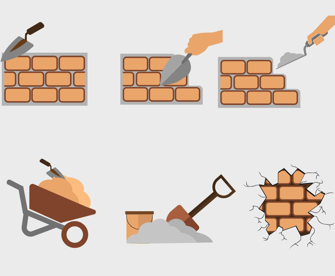 Wall Construction Vector