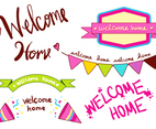Welcome Home Banner Type Set