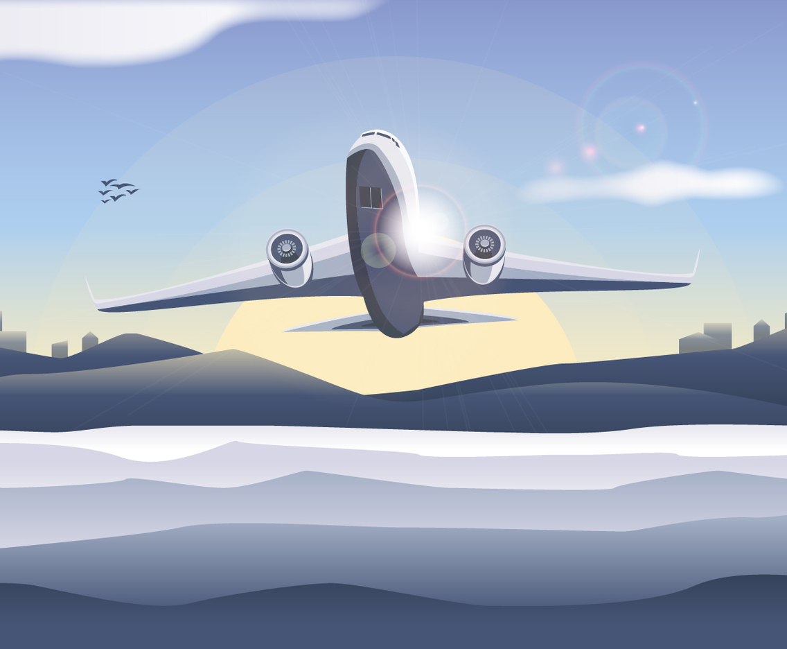 Avion Plane Vector Free