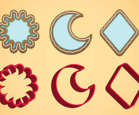 Cookie Cutter Vector Set C