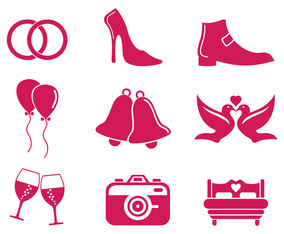 Set Of Wedding Icon