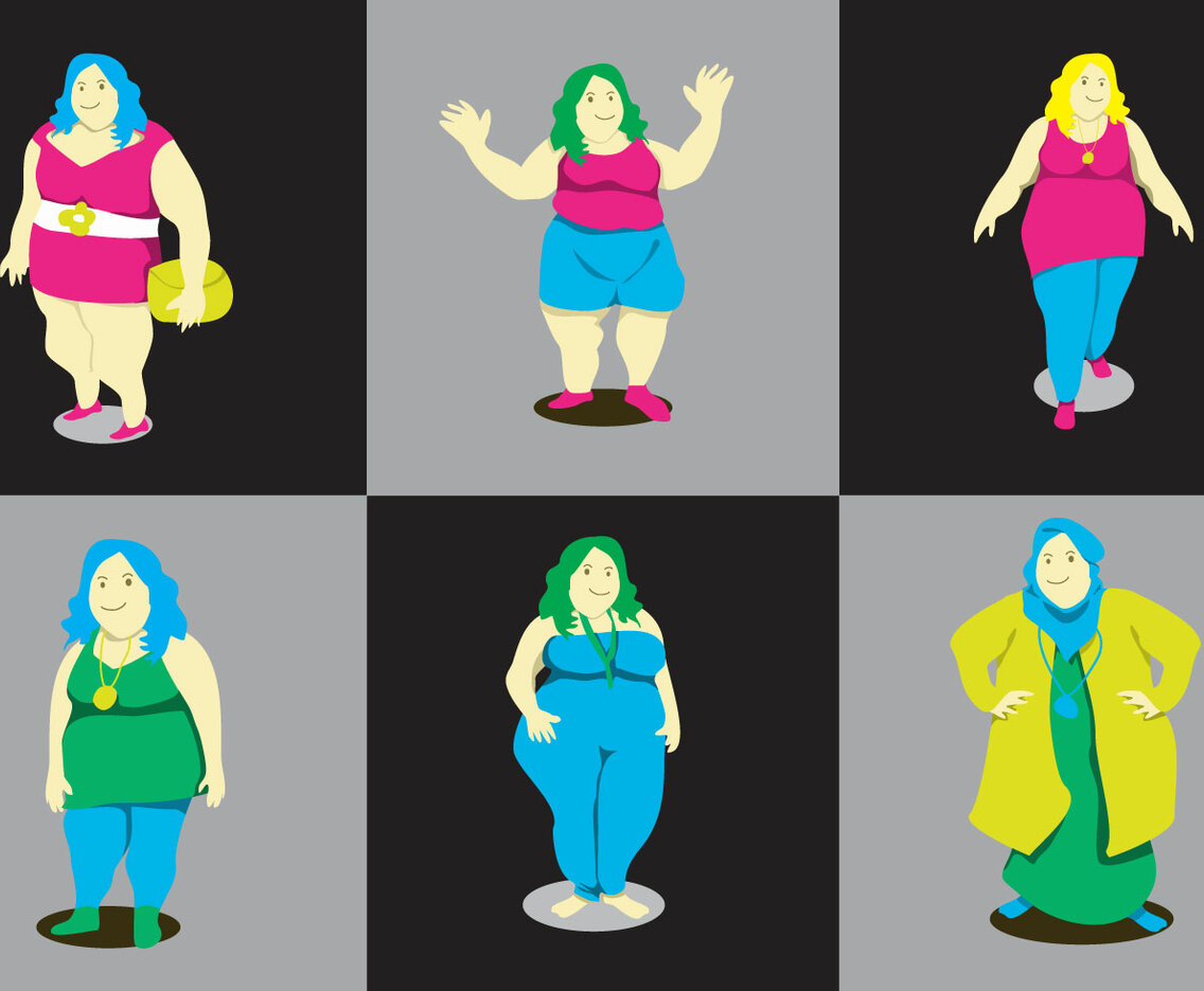 Fat Ladies Vector