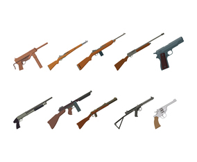 Free World War 2 Gun Vectors