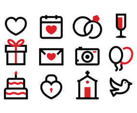 Free Wedding Icon Set