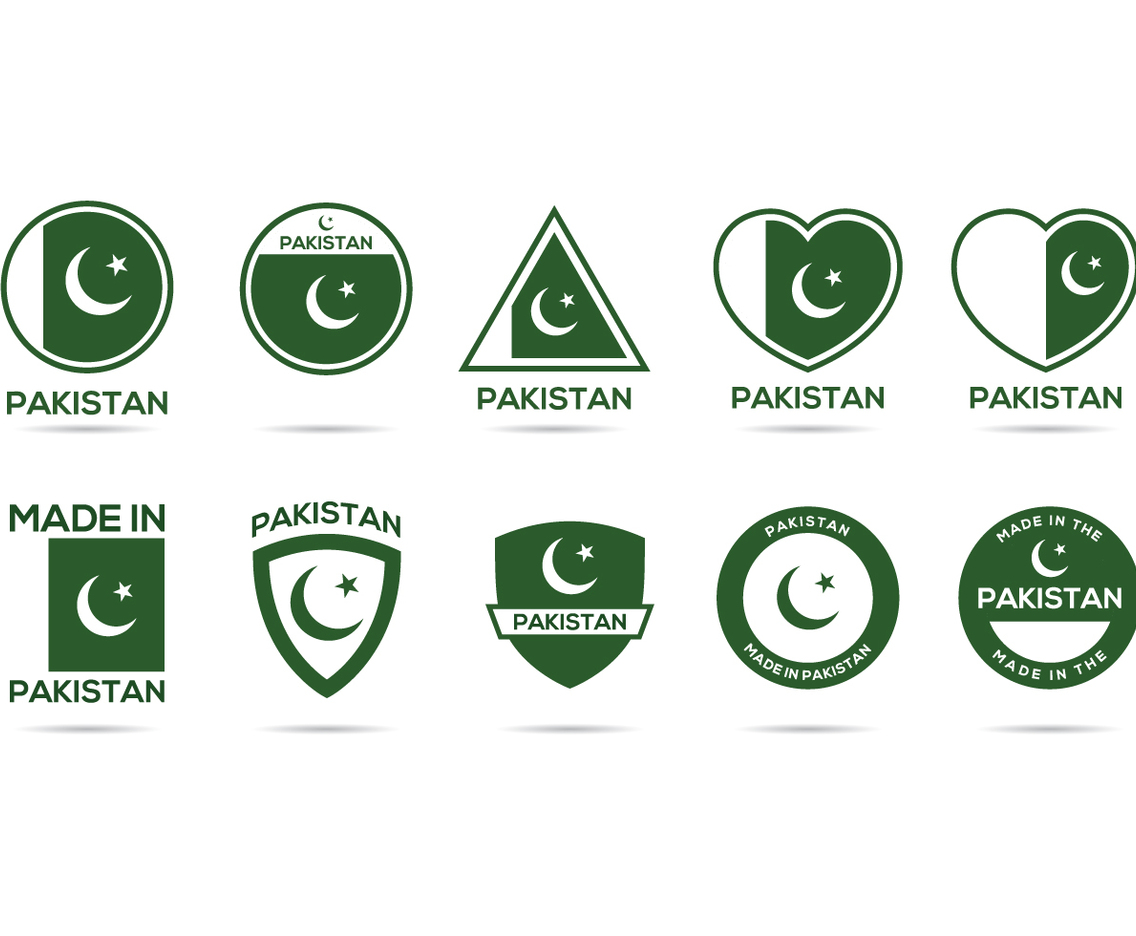 Free Pakistan Label Vector
