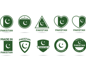 Free Pakistan Label Vector