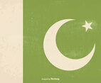 Awesome Retro Old Pakistan Flag