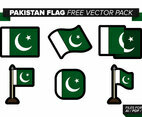 Pakistan Flag Free Vector Pack