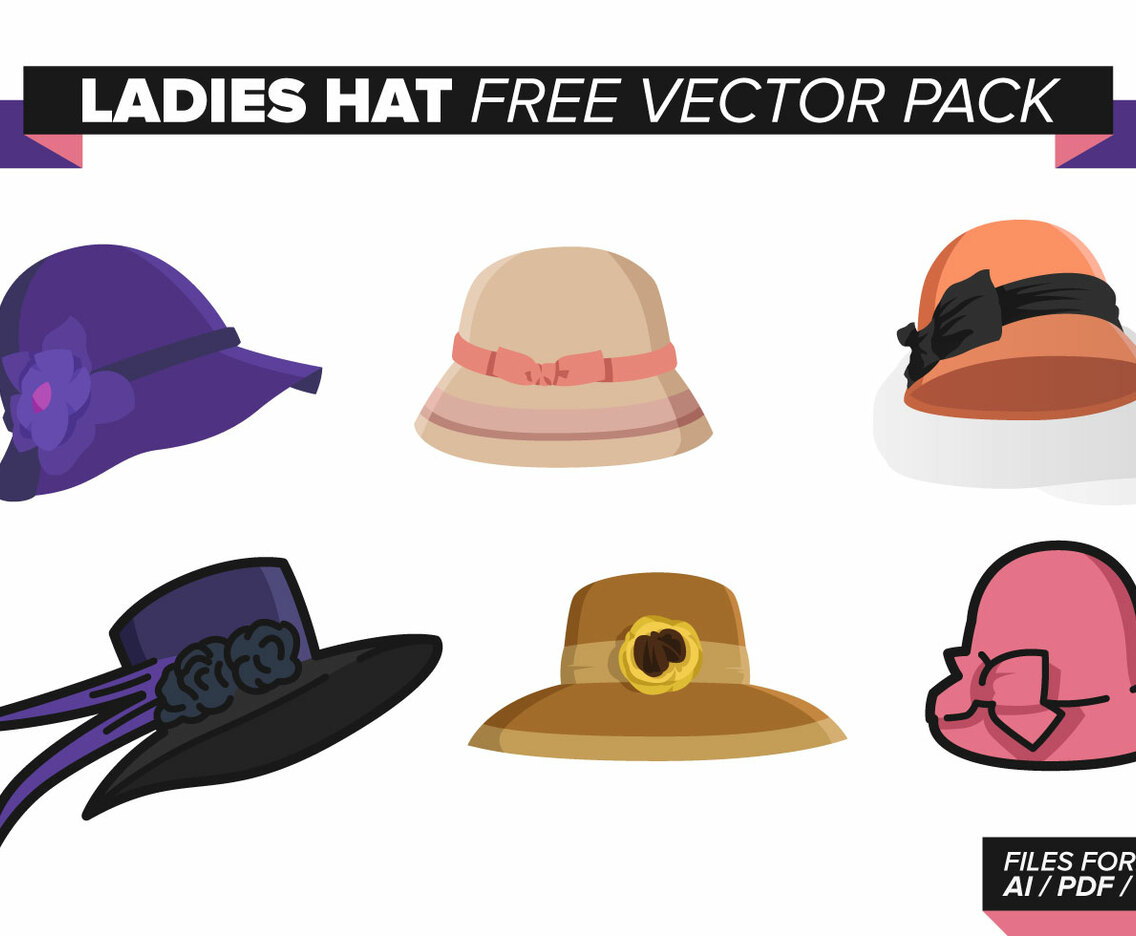Ladies Hat Free Vector Pack