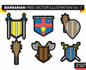 Barbarian Free Vector Pack Vol. 7