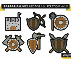 Barbarian Free Vector Pack Vol. 6