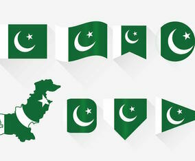 Pakistan Flag Set