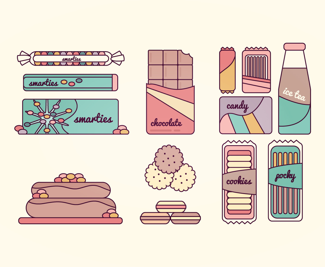 Sweets Vector Collection