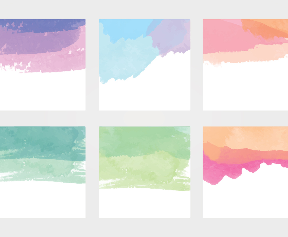 Vector Watercolor Elements
