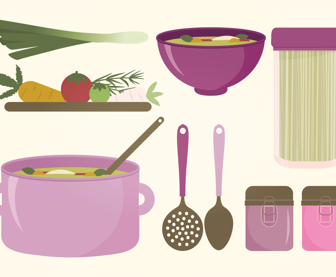 Kitchen Elements Vector Set