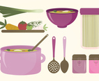 Kitchen Elements Vector Set