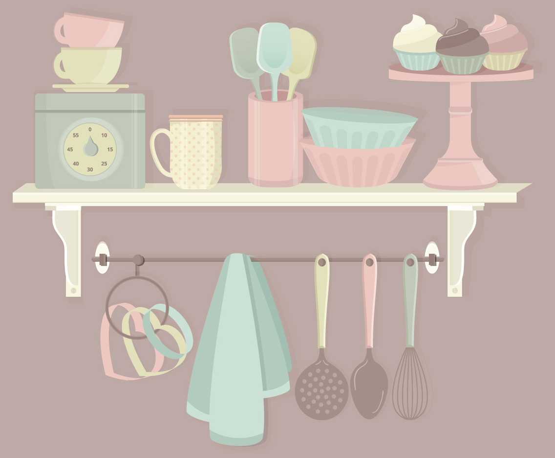 Kitchen Elements Vector Set