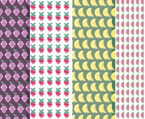 Vector Fruit Pattern Set