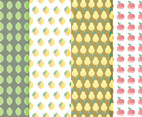 Vector Citrus and Fruit Pattern Set