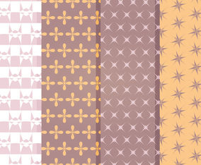 Vector Decorative Star Pattern Set