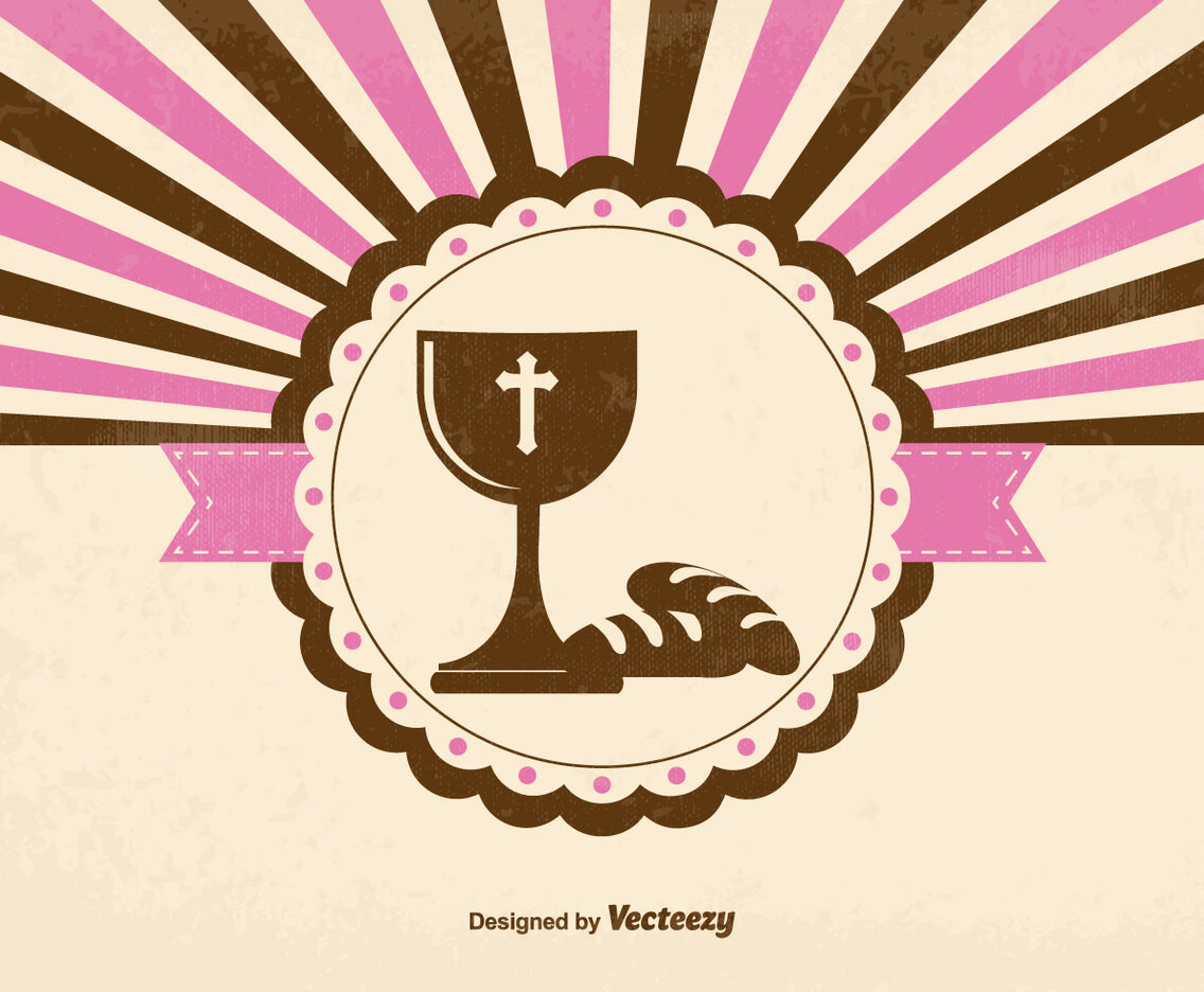 Retro Style Eucharist Illustration