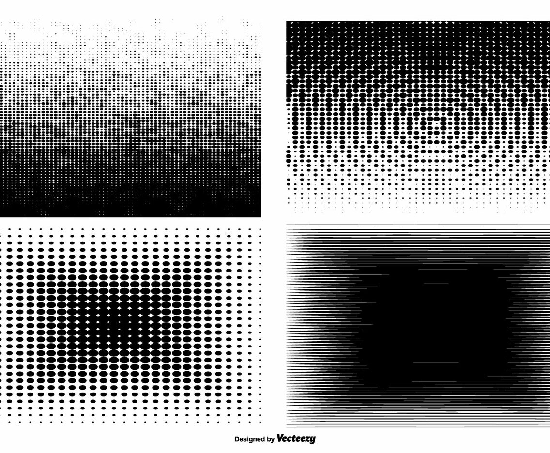 Degraded Haltone Texture Set