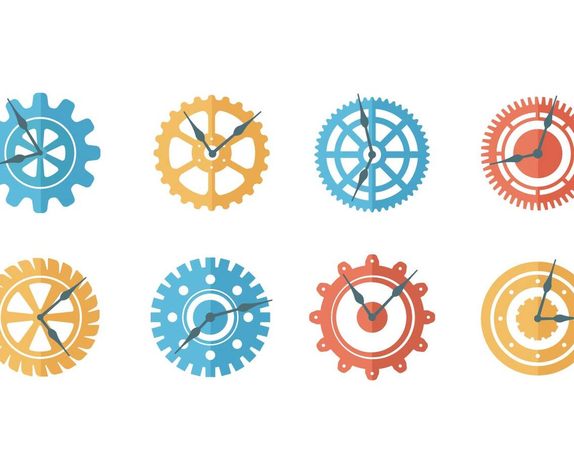 Free Clock Parts Vector