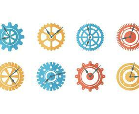 Free Clock Parts Vector