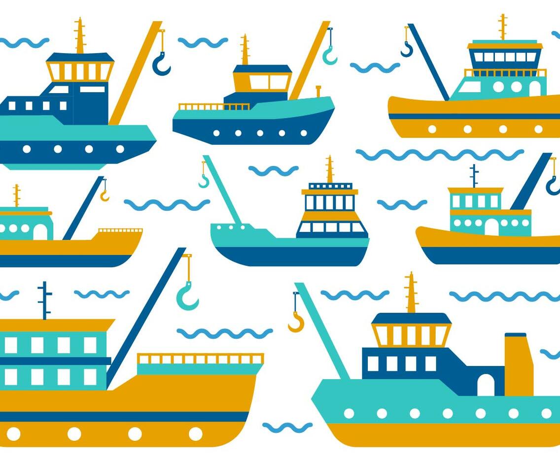 Free Tugboat Vector