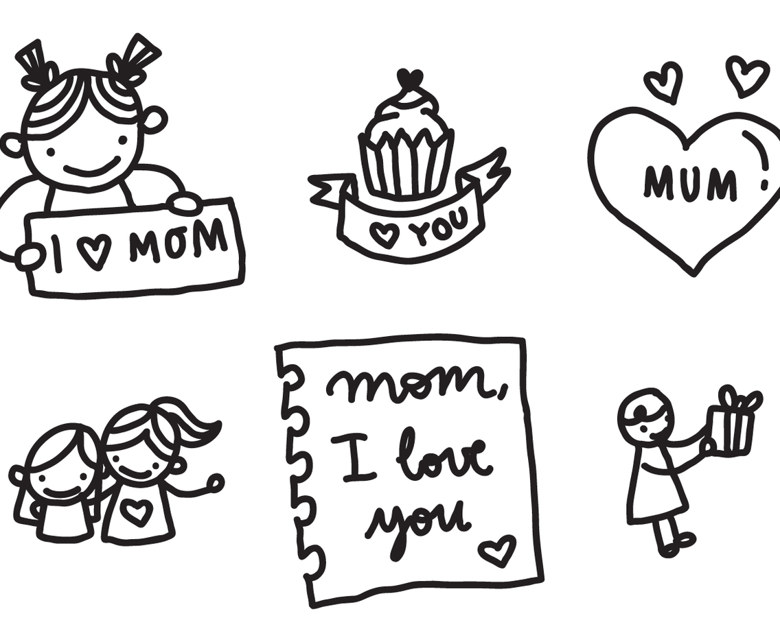 Love My Mom Badges