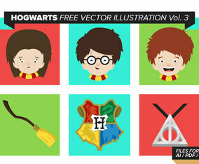 Hogwarts Free Vector Pack Vol. 3