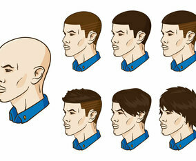 Vector Hair Grow Up
