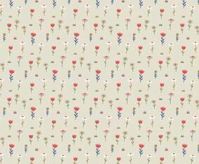 Pastel Flowers Pattern Background