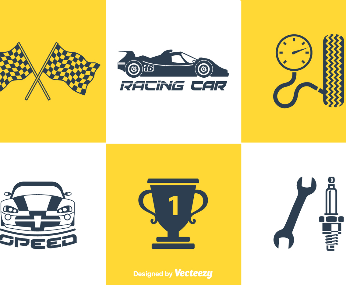 Free Pit Stop Vector Icons