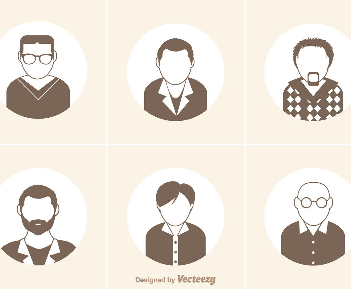 Free Man Icon Vector Set