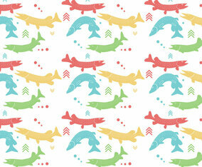 Pike Pattern Vector