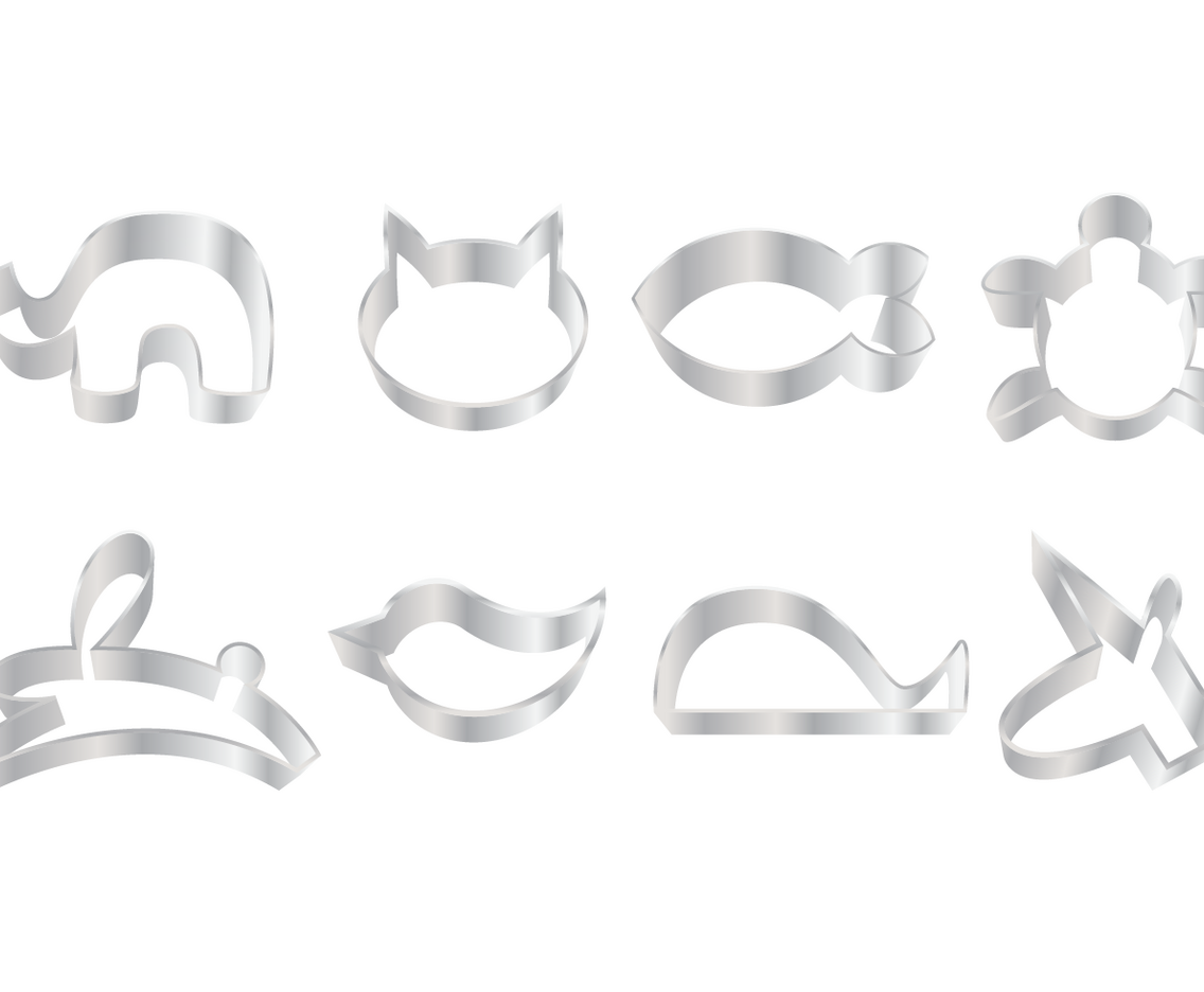 Free Animal Cookie Cutter Vector