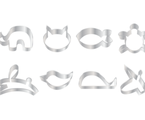 Free Animal Cookie Cutter Vector