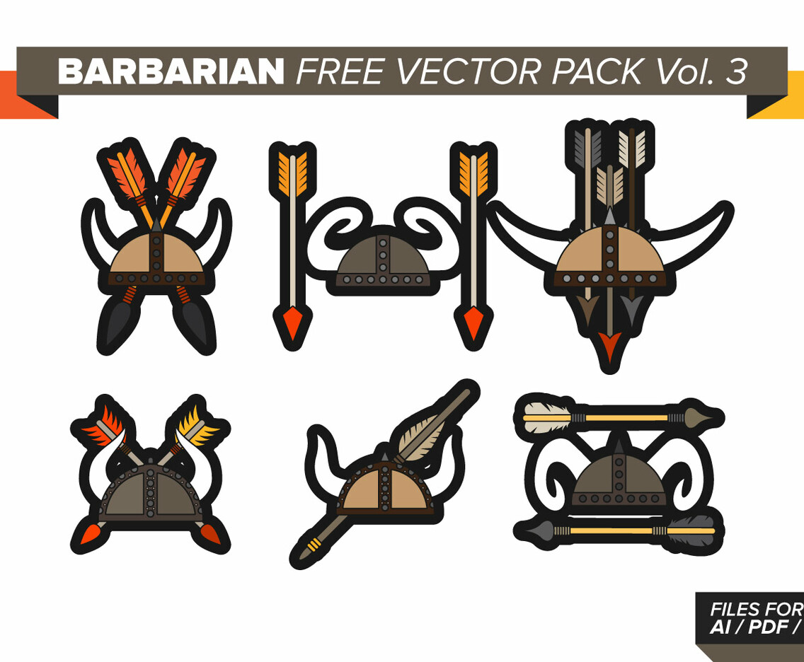 Barbarian Free Vector Pack Vol. 3