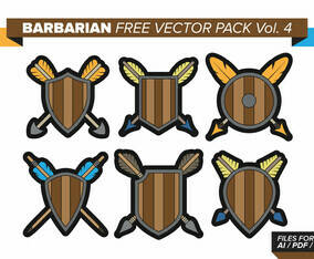 Barbarian Free Vector Pack Vol. 4