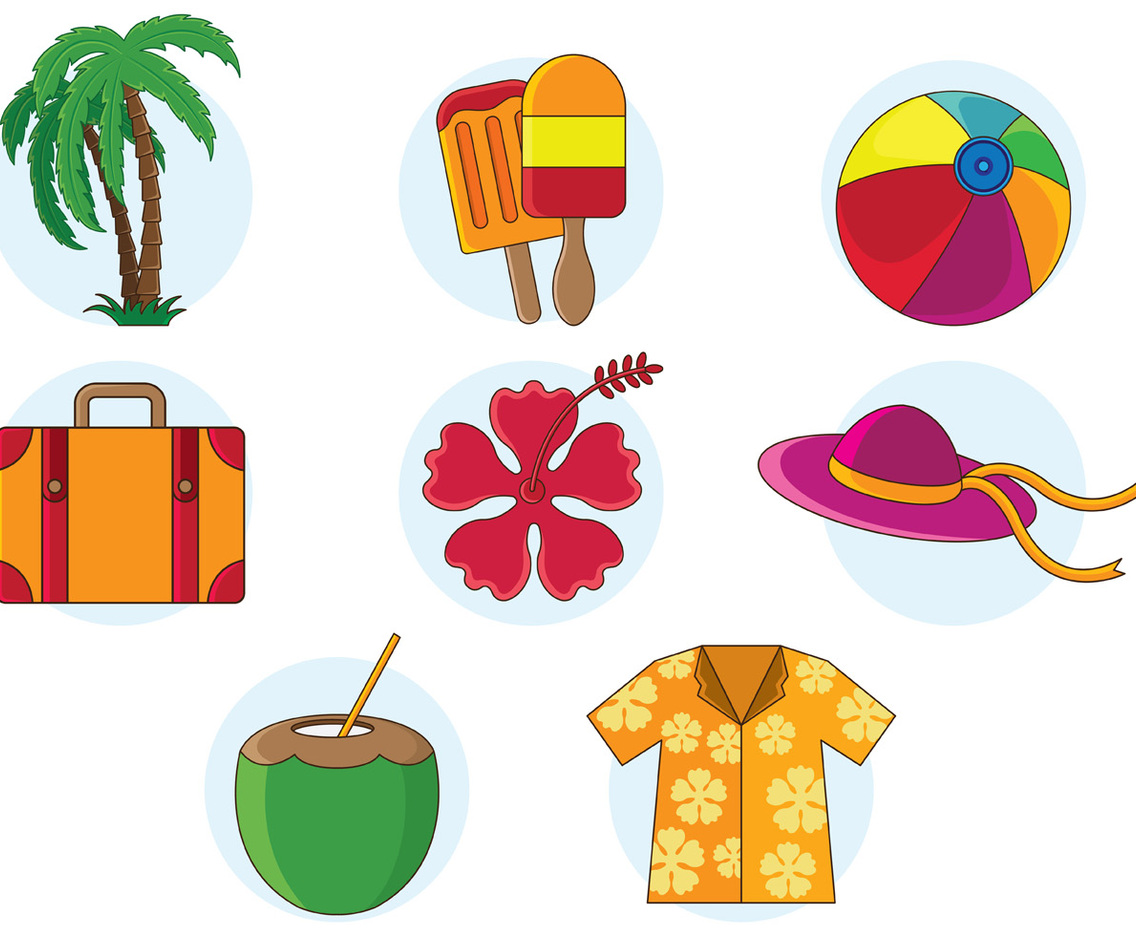 Set Of Hawaii Vector
